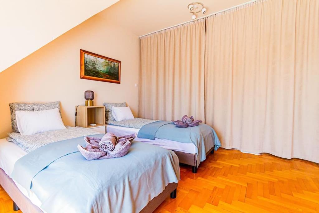 Roomy Apartment 80Sqm At City Center Free Parking Space, Ac & Balcony Budapest Bagian luar foto